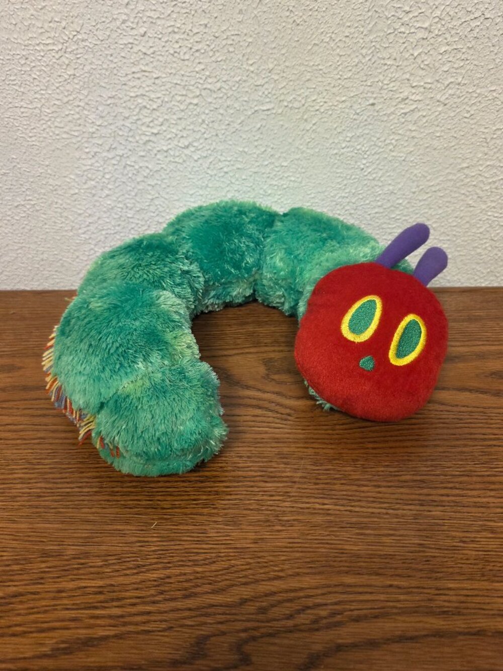 Plush Eric Carle The Very Hungry Caterpillar Neck PIllow 2013 Stuffed Animal